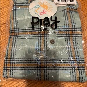 Little Sleepies Autumn LS pullover Henley Hoodie